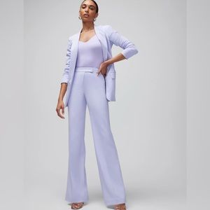 White House Black Market Lavender Wide Leg Pants